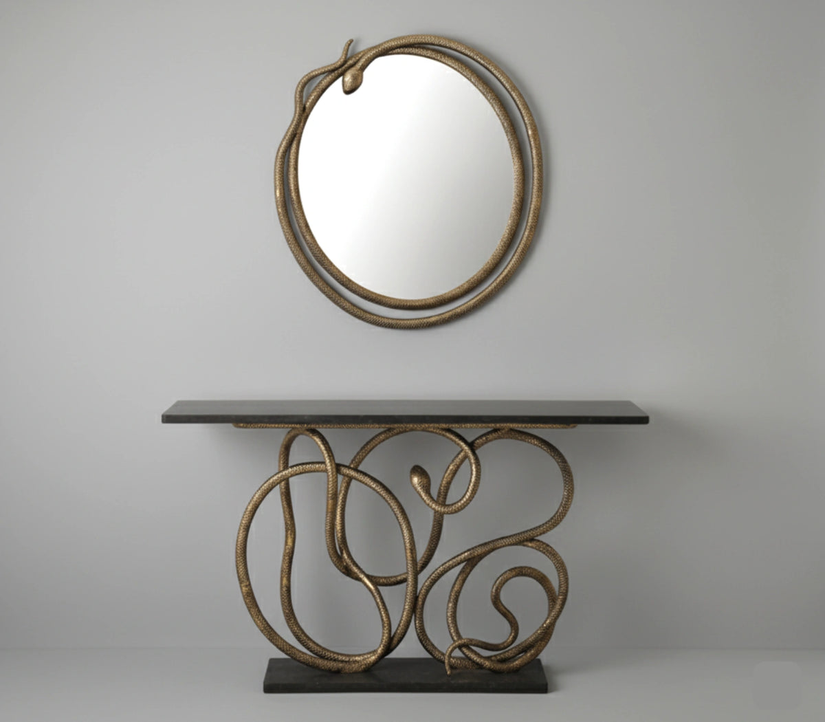 Serpentine Console and Mirror Set – Rabyana Design