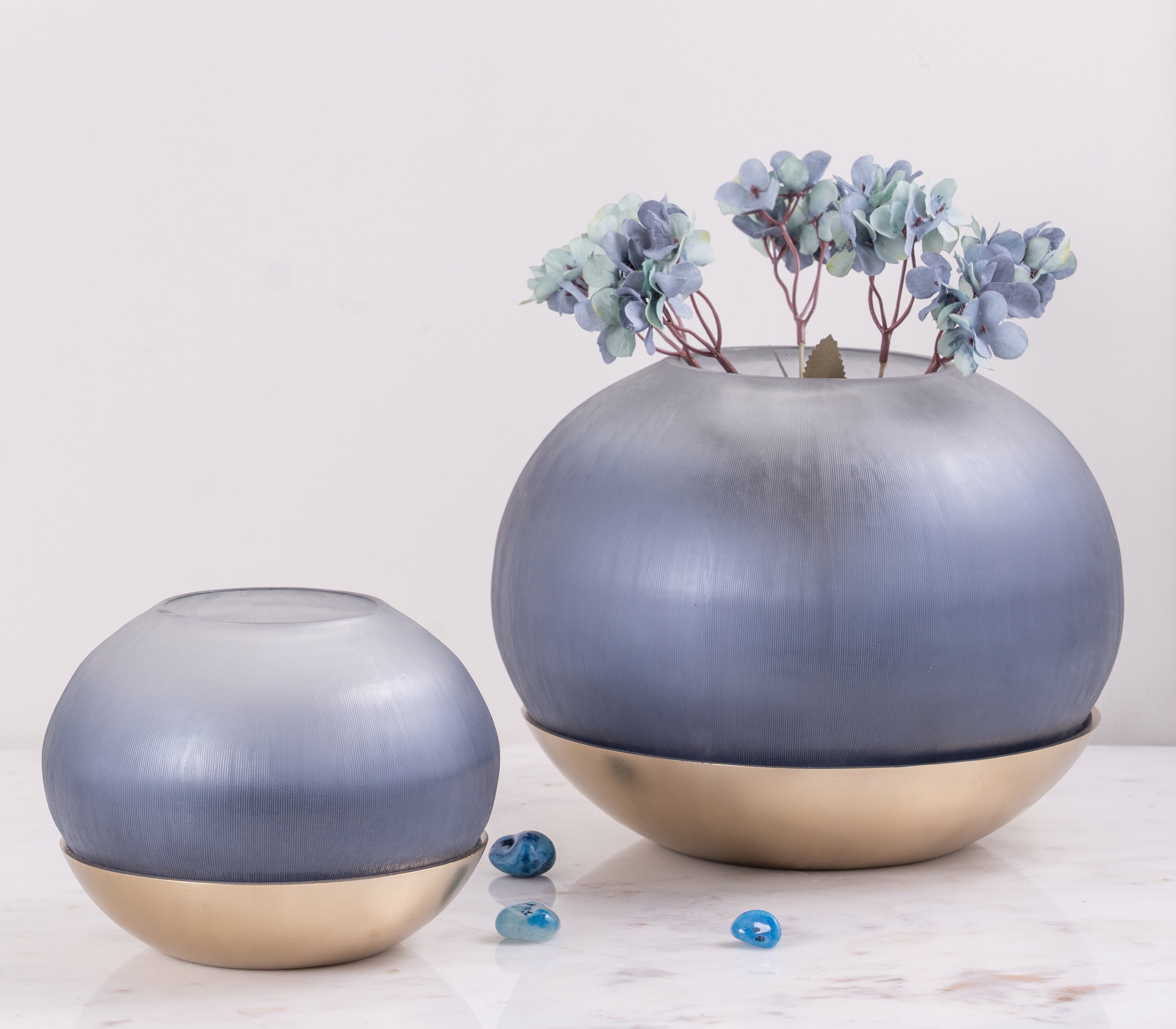 Azure Aura Vases