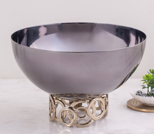 Gold And Nickel Orbit Bowl