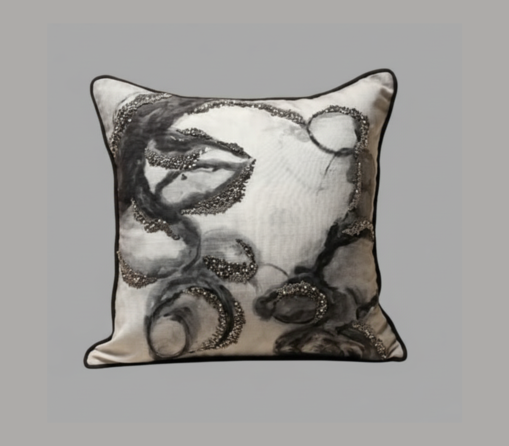 Ebony and Ivory Cushion