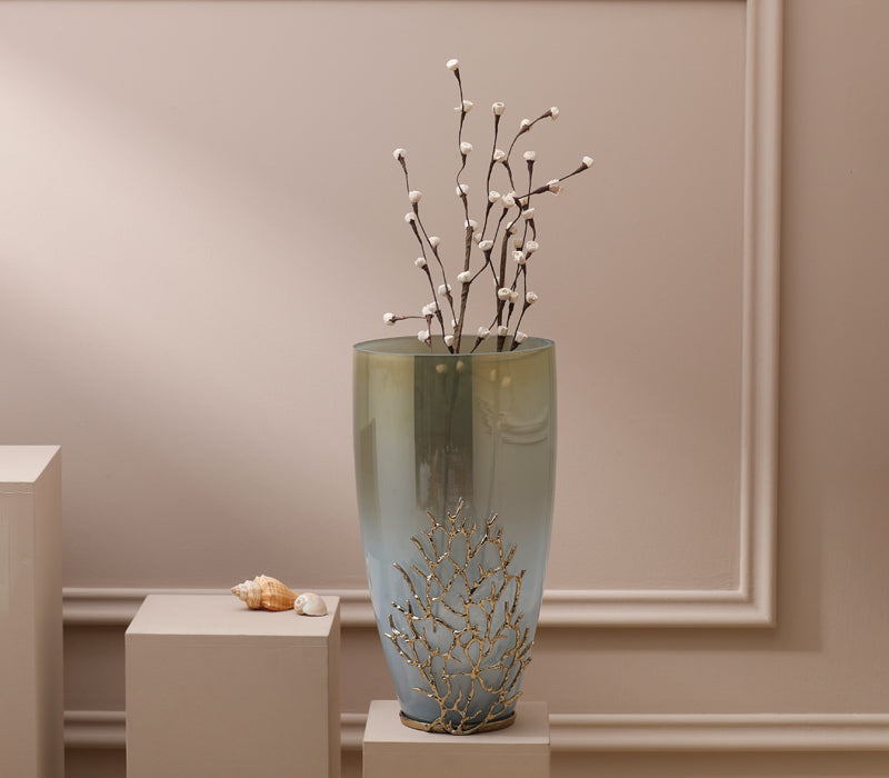 Gold Coral Vase