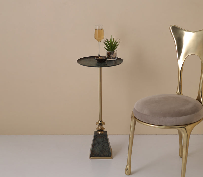 Noir Gold Martini Table