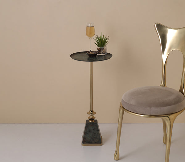 Noir Gold Martini Table