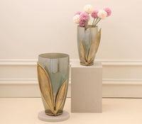 Enclosed Leaf Vases