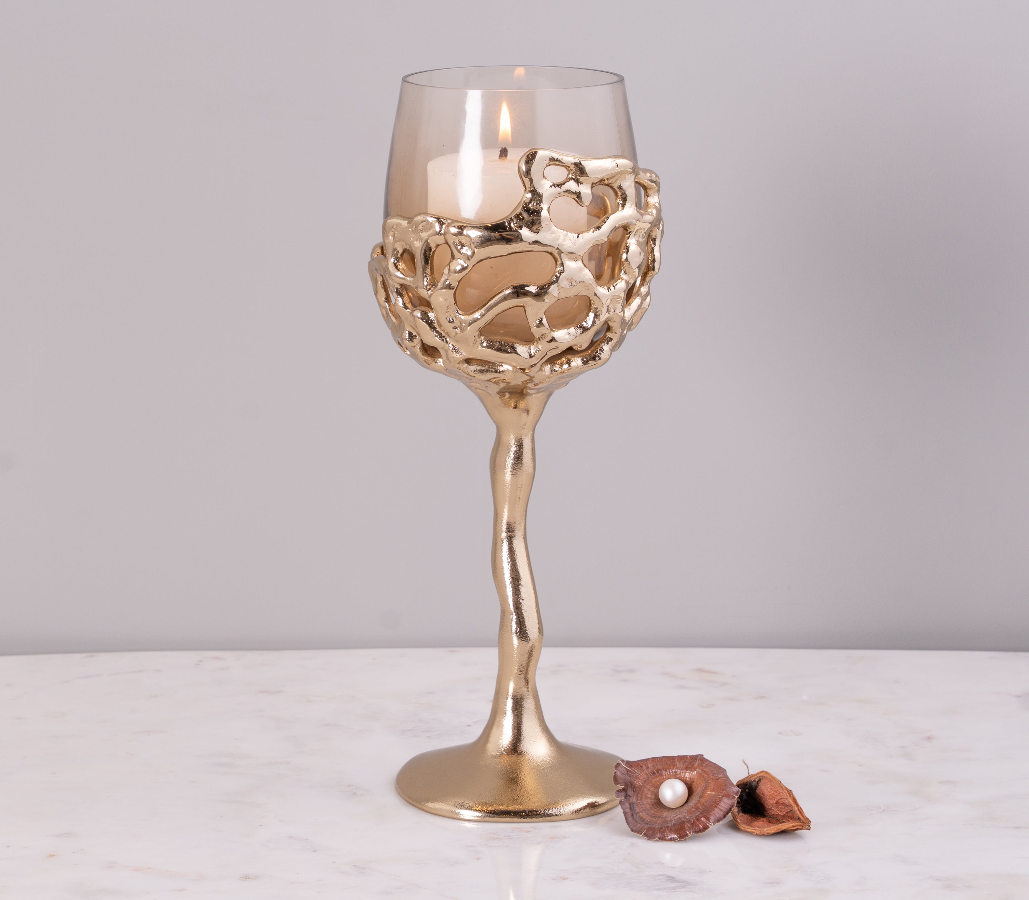 Liquid Mesh Candle Holder