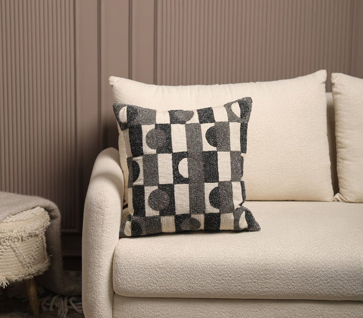 Contrast Shapes Cushion