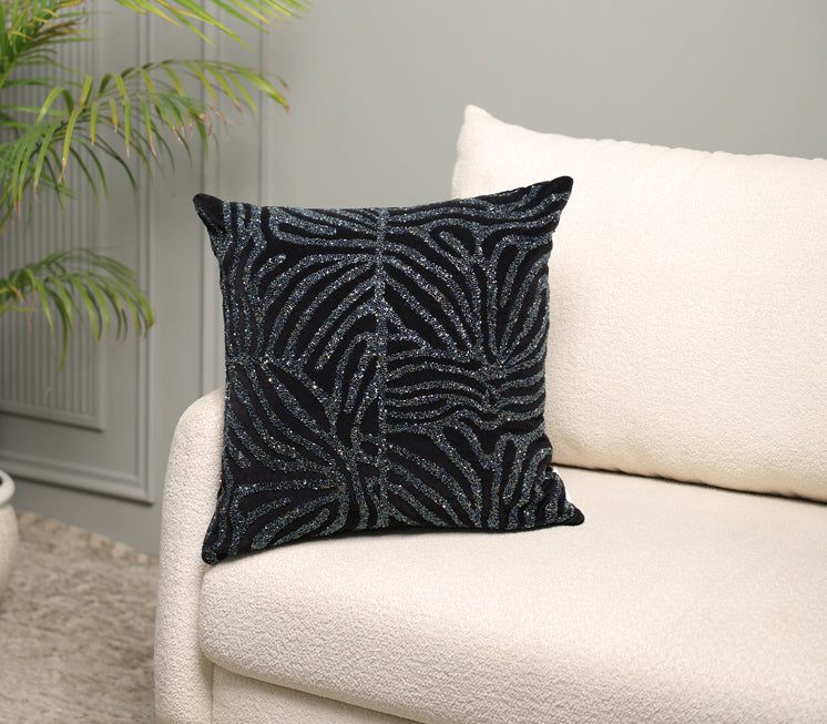 Midnight Leaflet Cushions