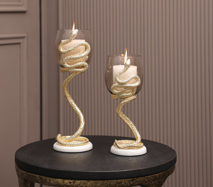 Serpentine Candle Holder