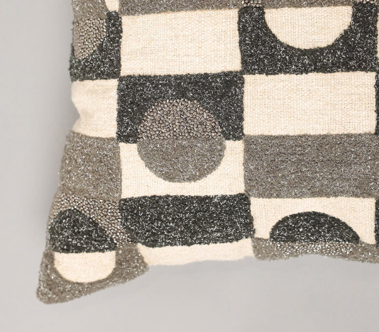 Contrast Shapes Cushion