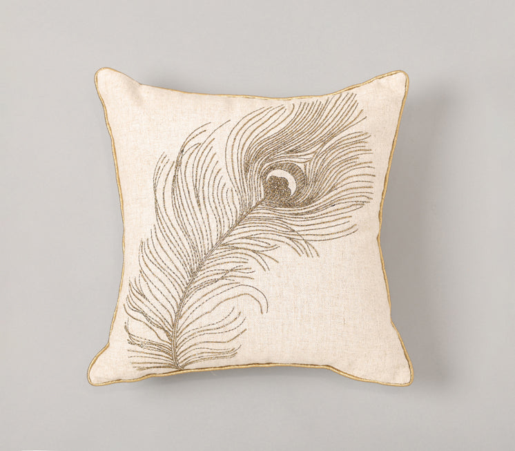 Serene Peacock Cushion