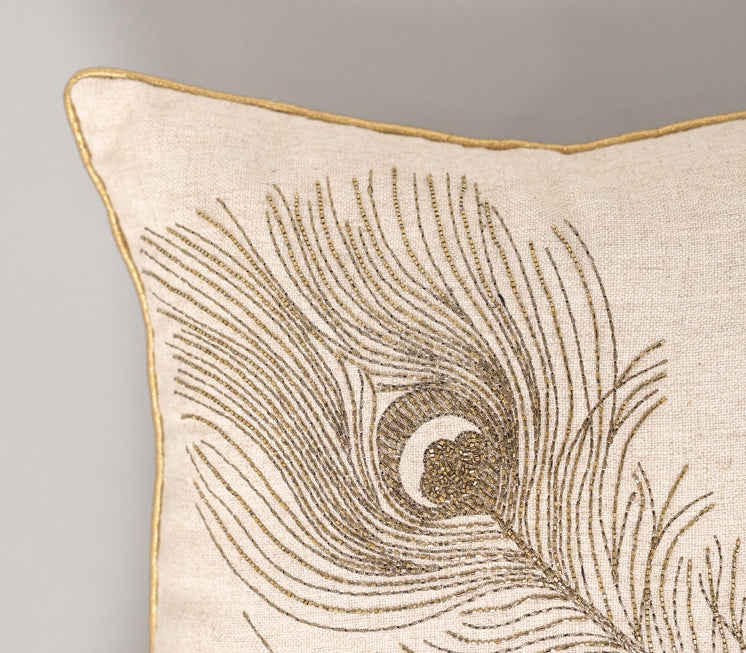 Serene Peacock Cushion