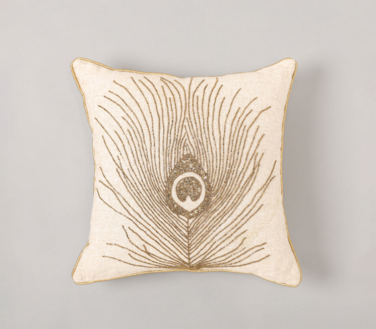 Serene Peacock Cushion