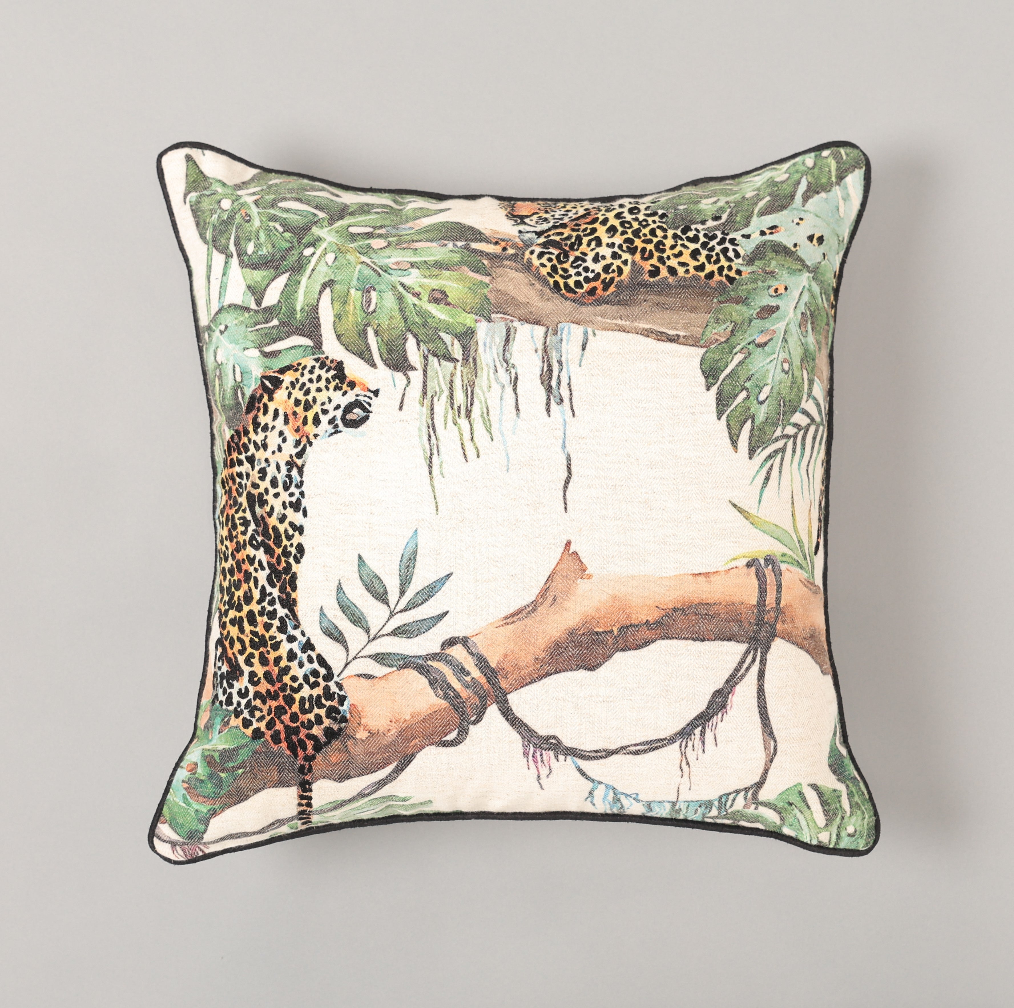 Leopard Lynx Cushion