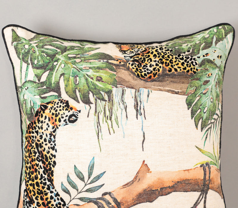 Leopard Lynx Cushion