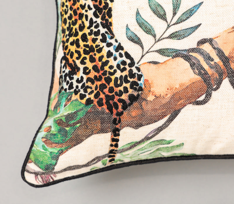 Leopard Lynx Cushion