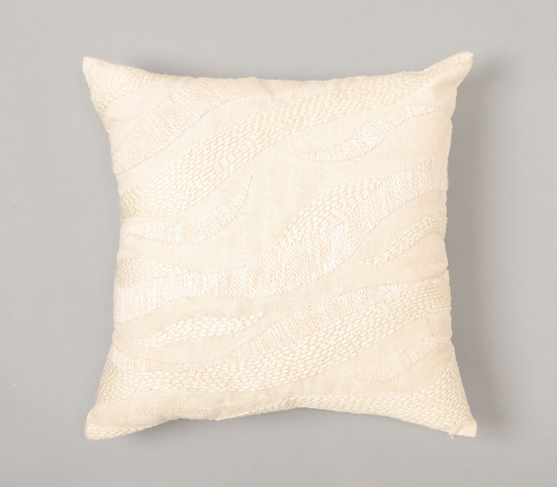 Beige Leaflets Cushion