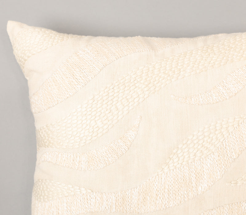 Beige Leaflets Cushion