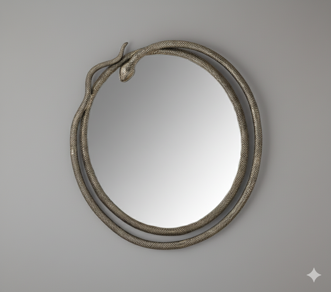 Serpentine Console and Mirror