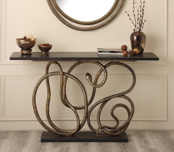 Serpentine Console Table