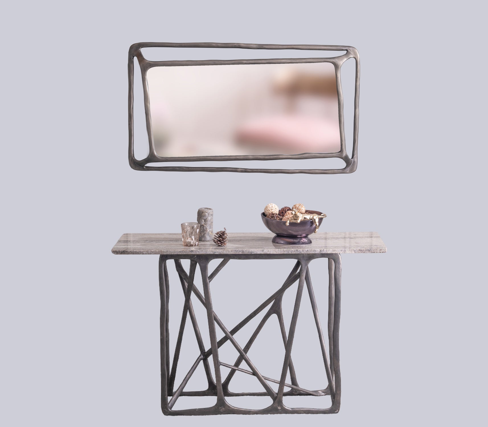Sacred Geometry Console & Mirror