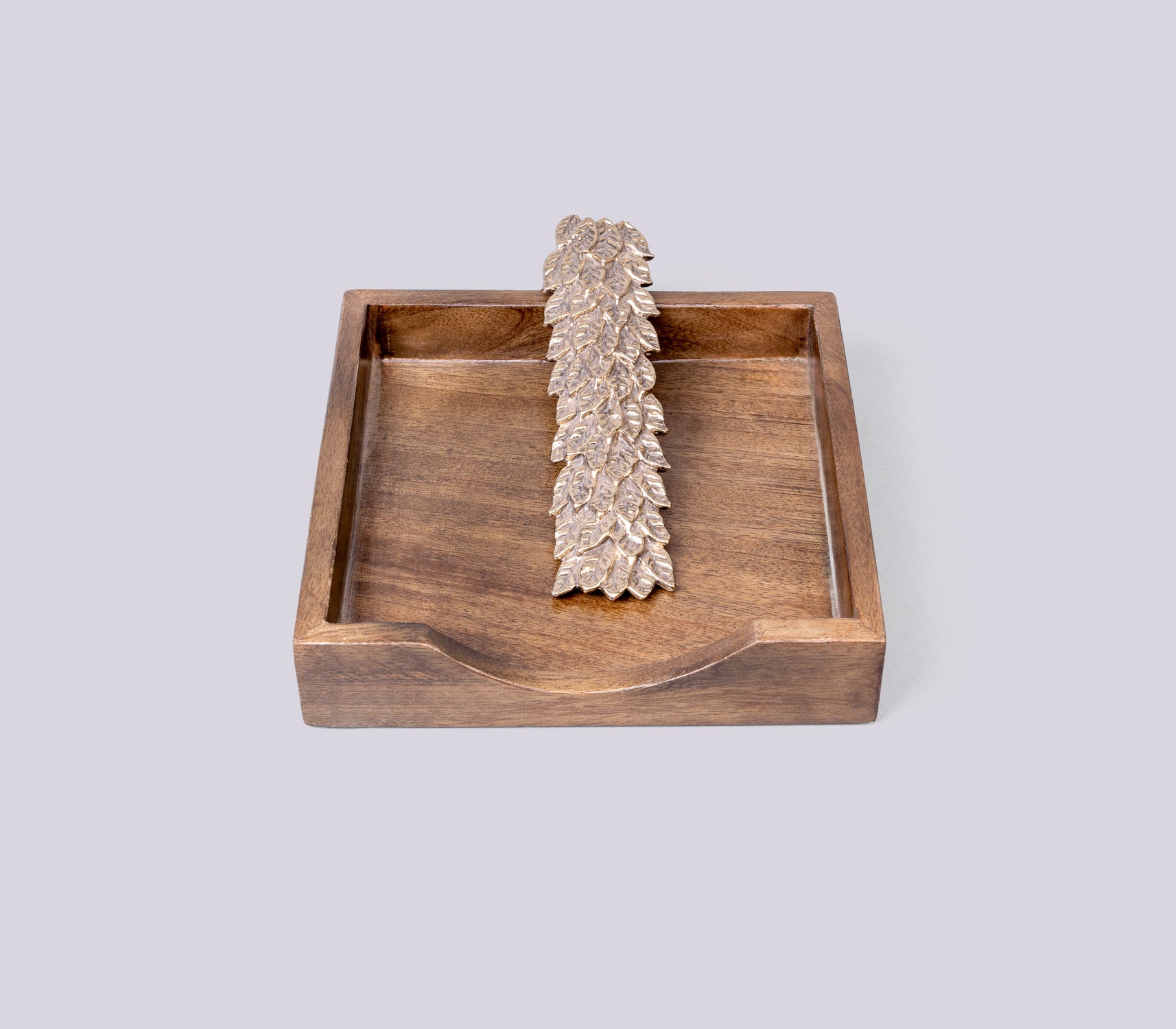 GOLD LEAF SERVIETTE HOLDER