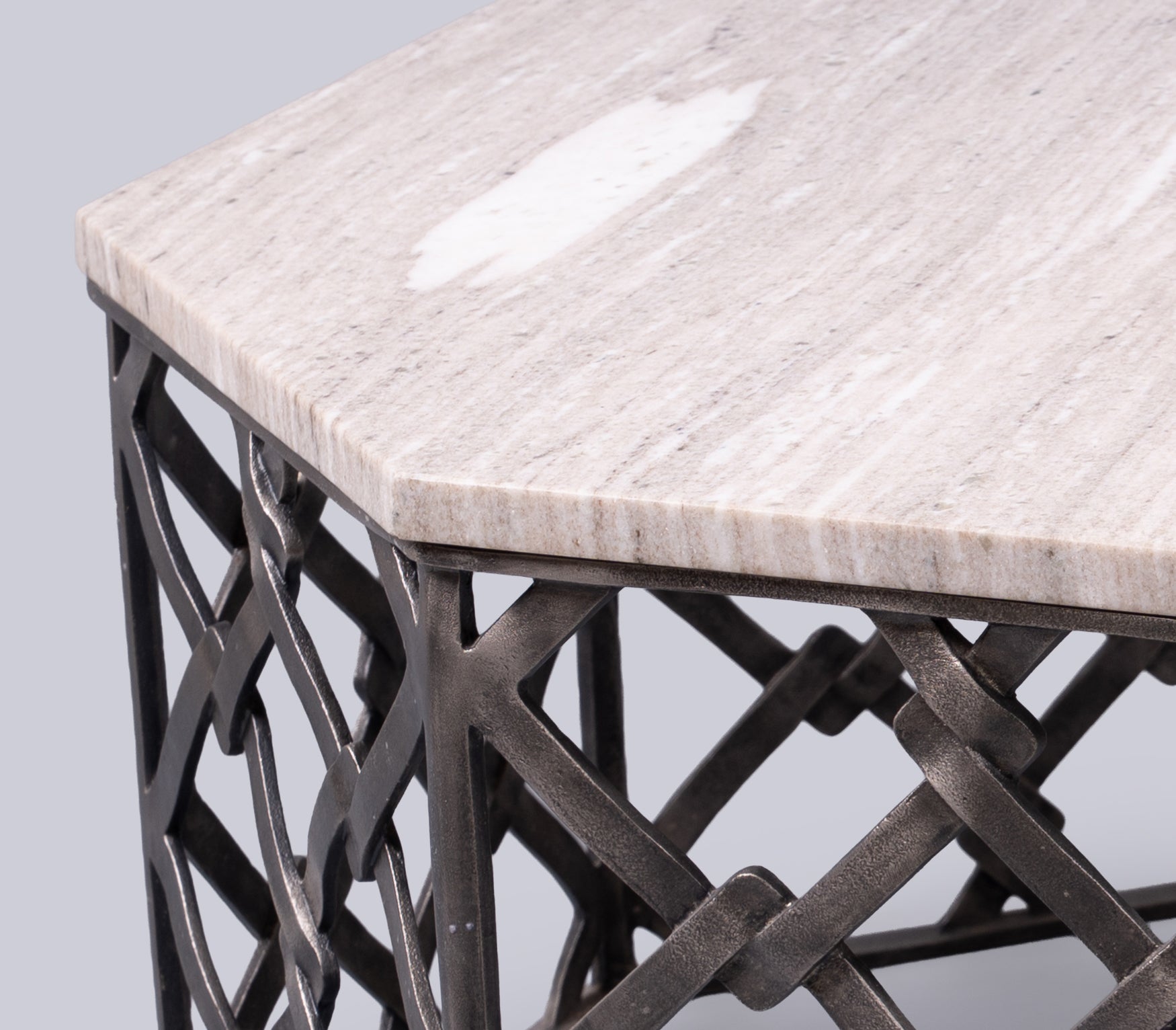 Hexa Grid End Table