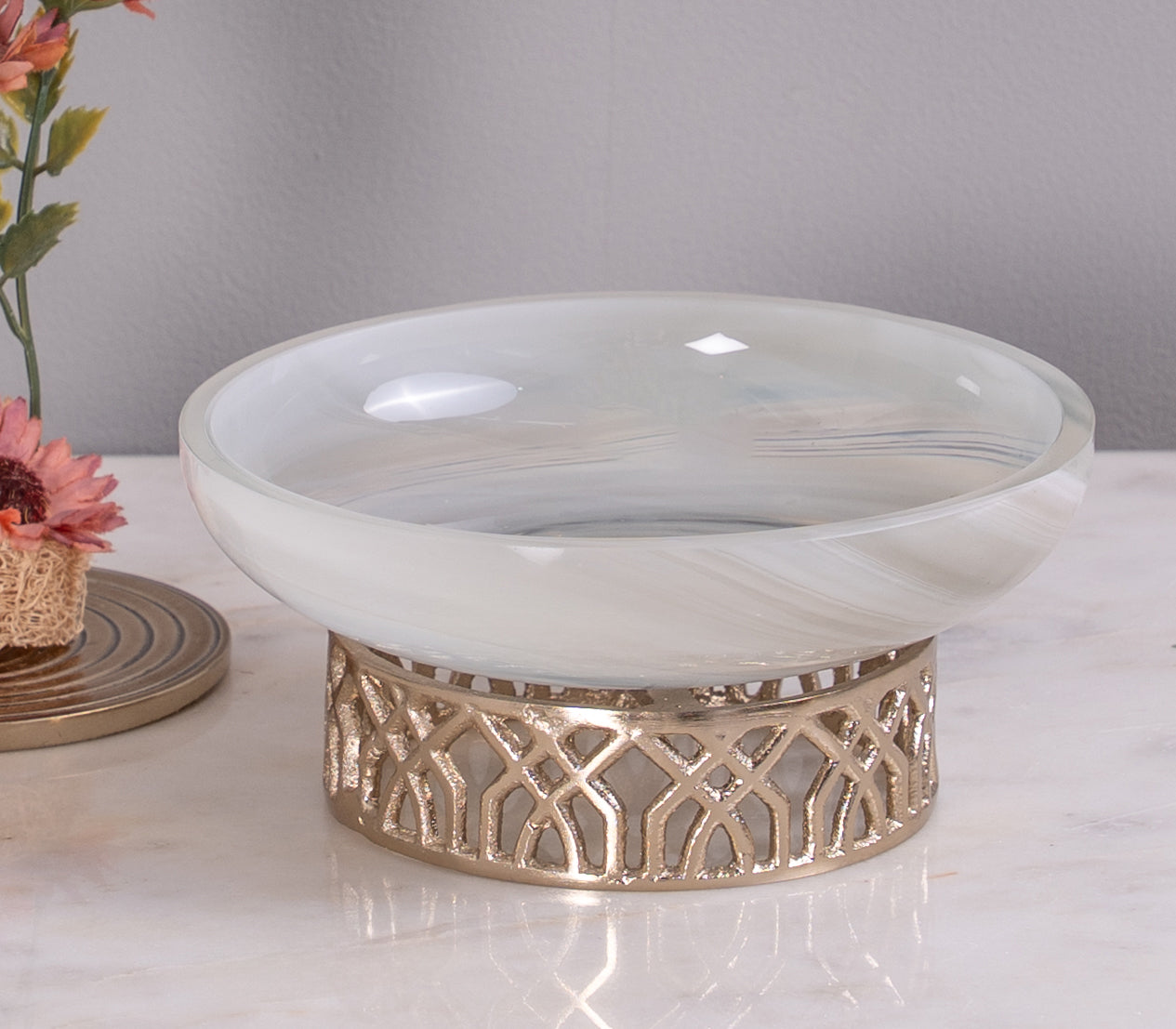 Lustra White Onyx Soap Dish