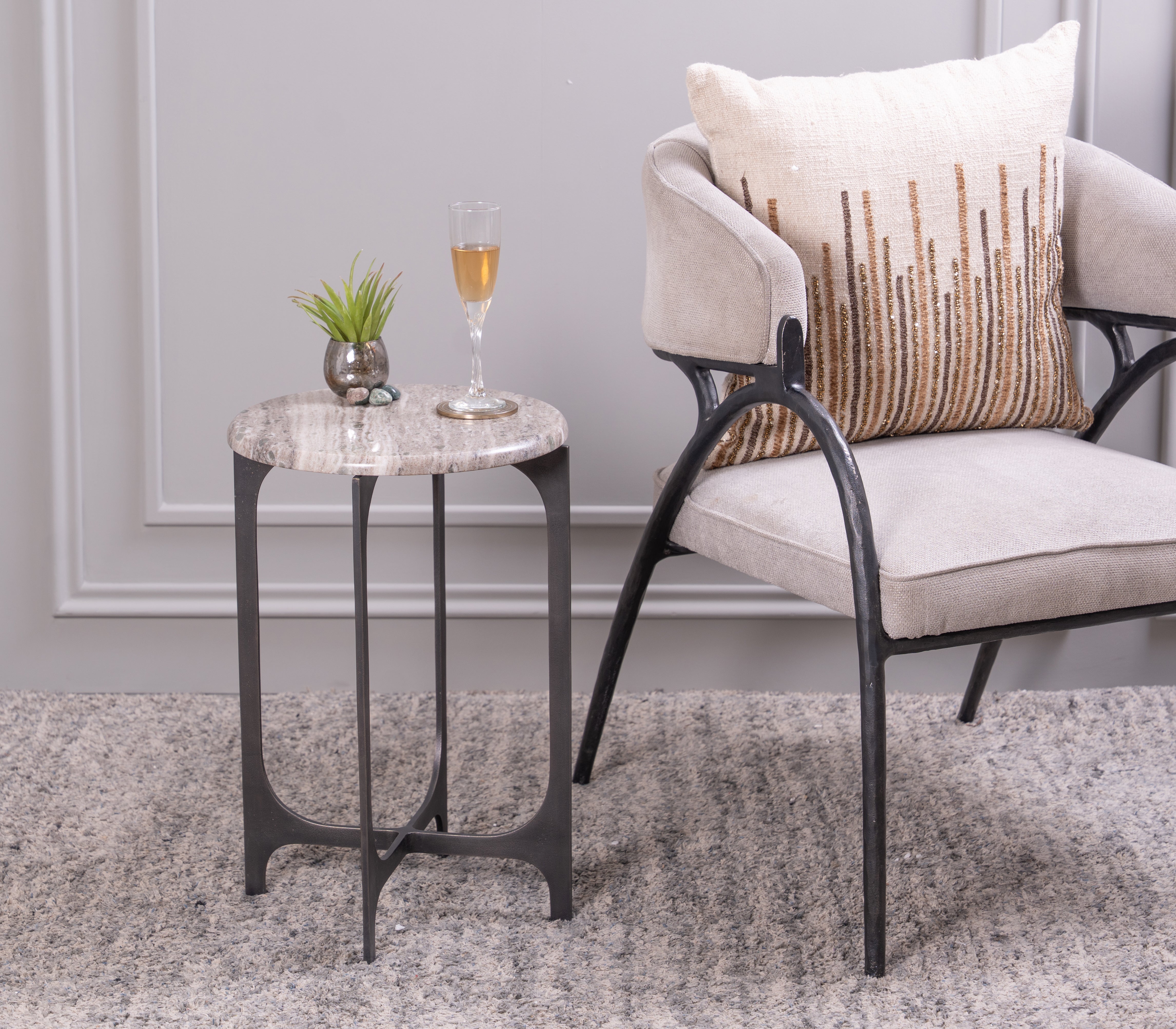 Rustic Noir End Table