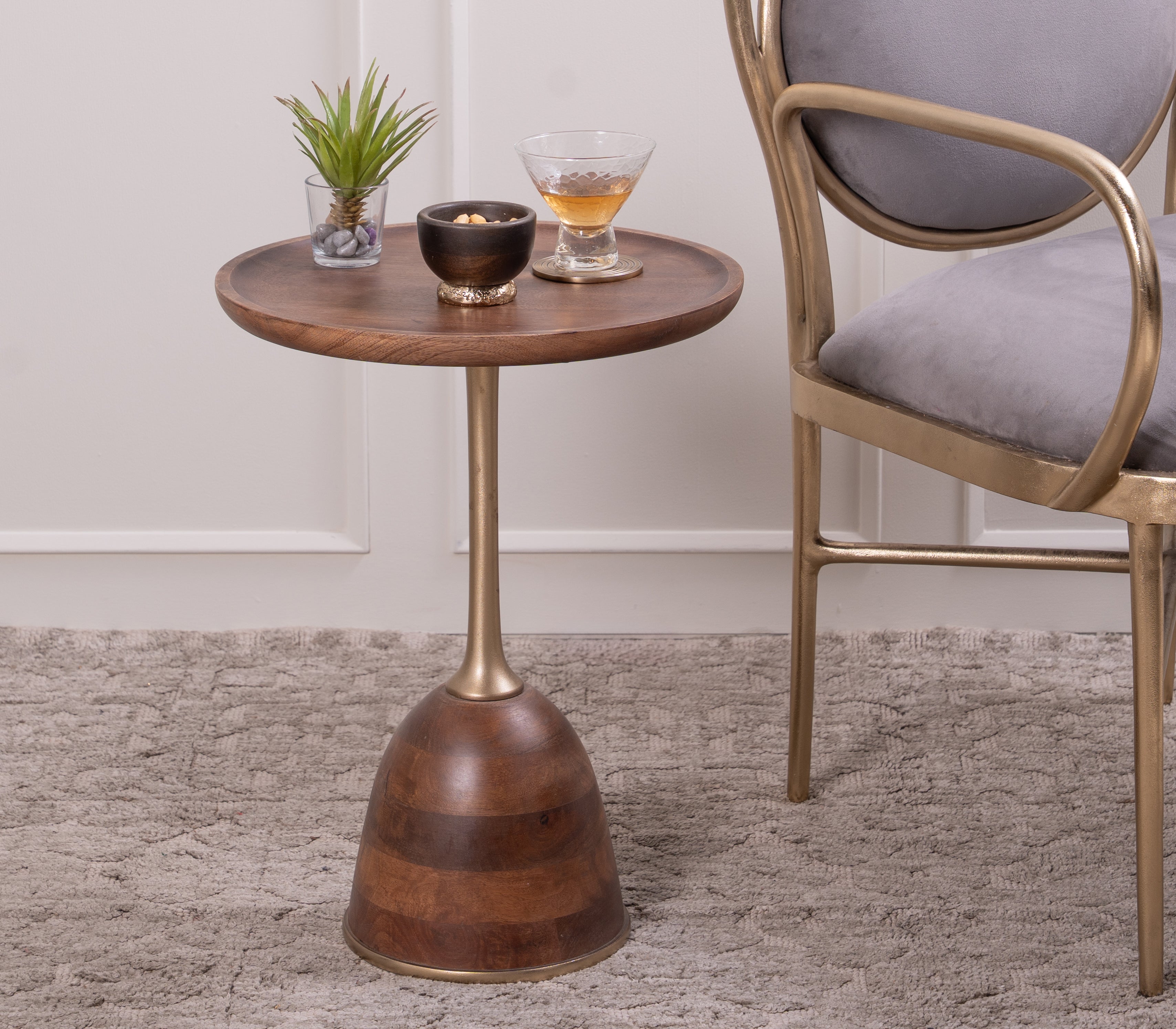 Walnut Crest End Table
