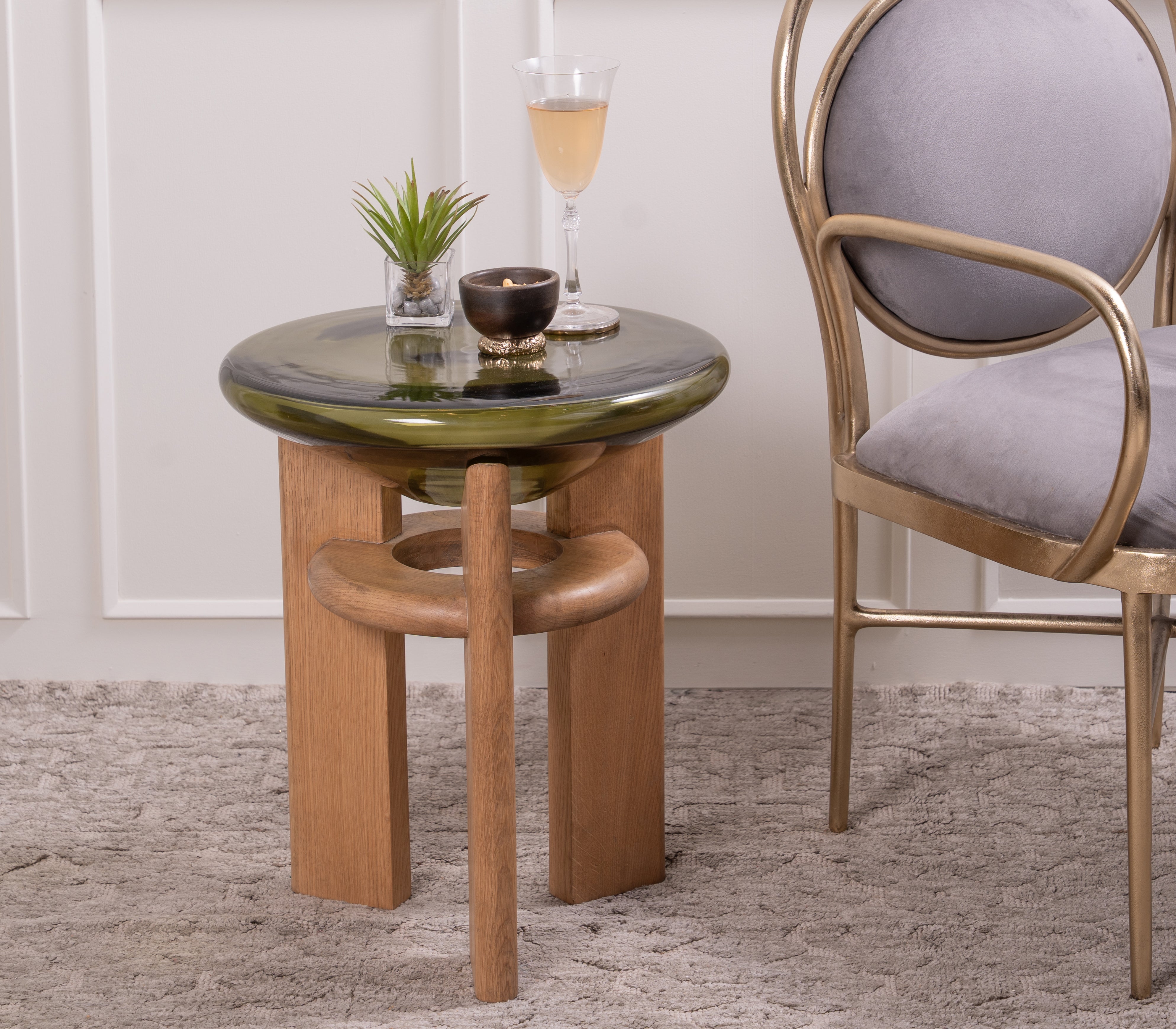 Amber Oak End Table