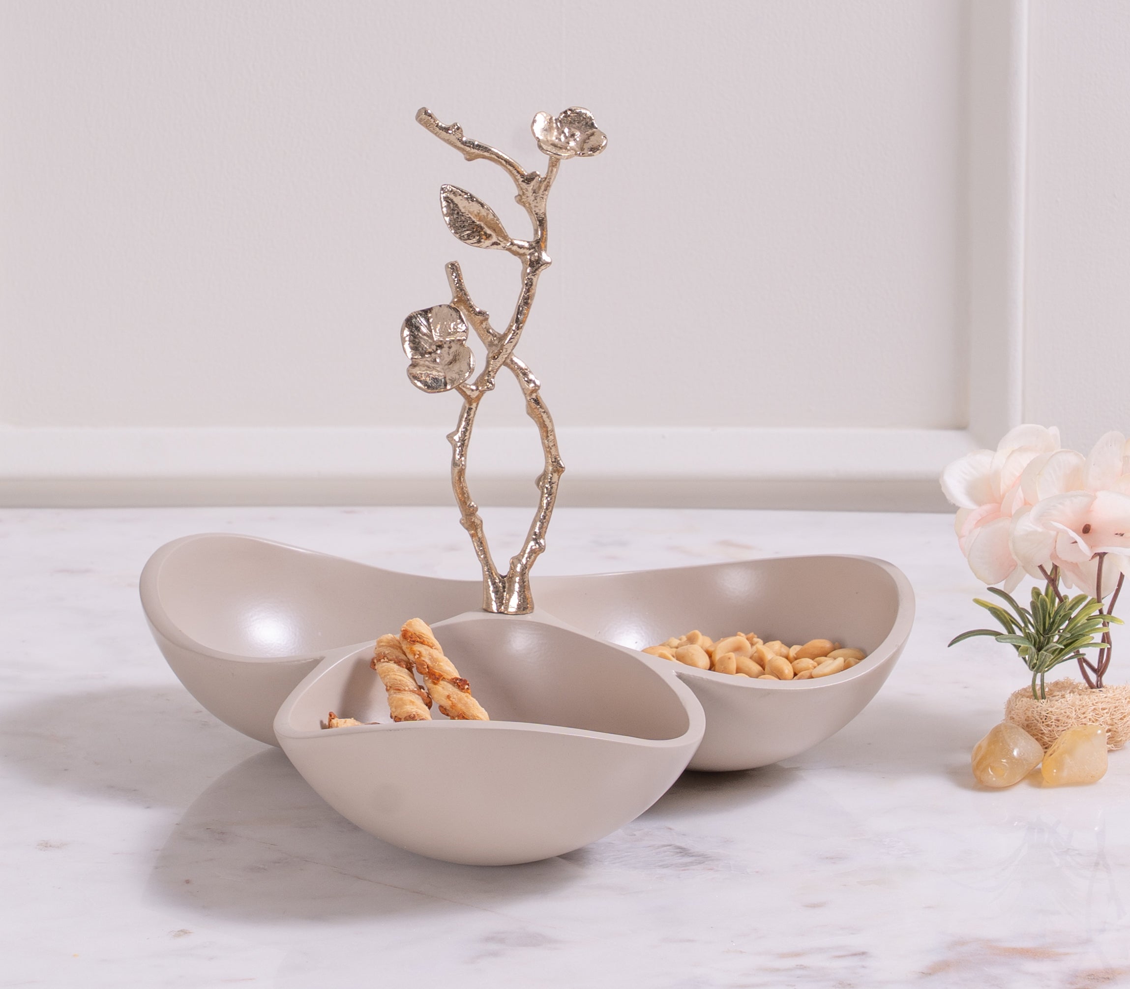 Mili Beige Tri Bowl