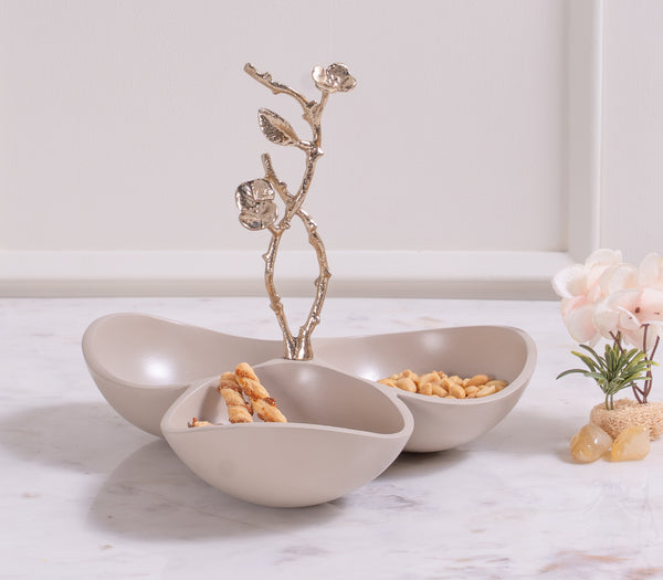Mili Beige Tri Bowl