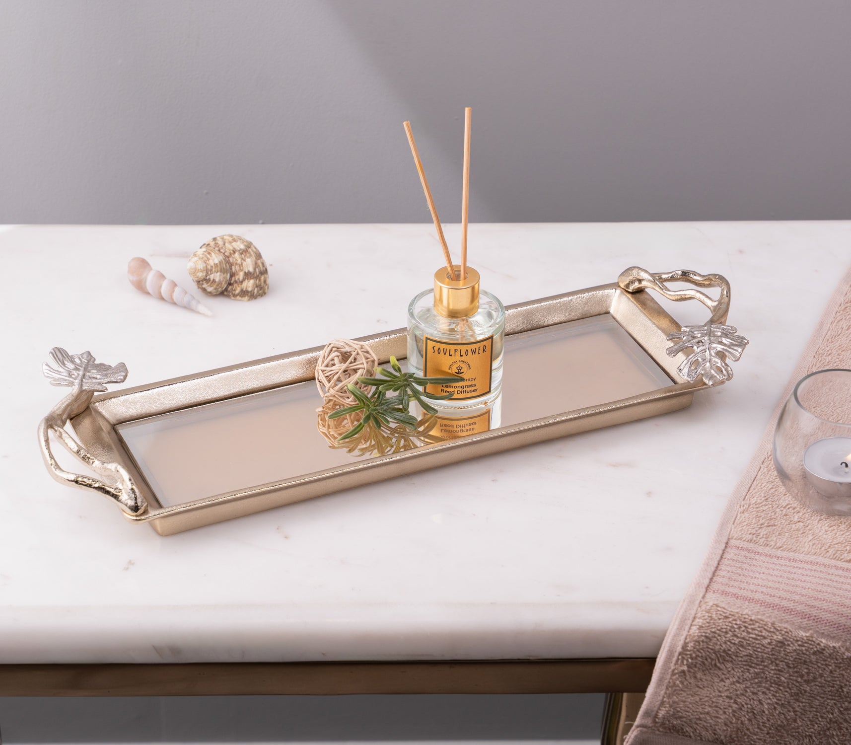 Monstera Leaf Bath Set
