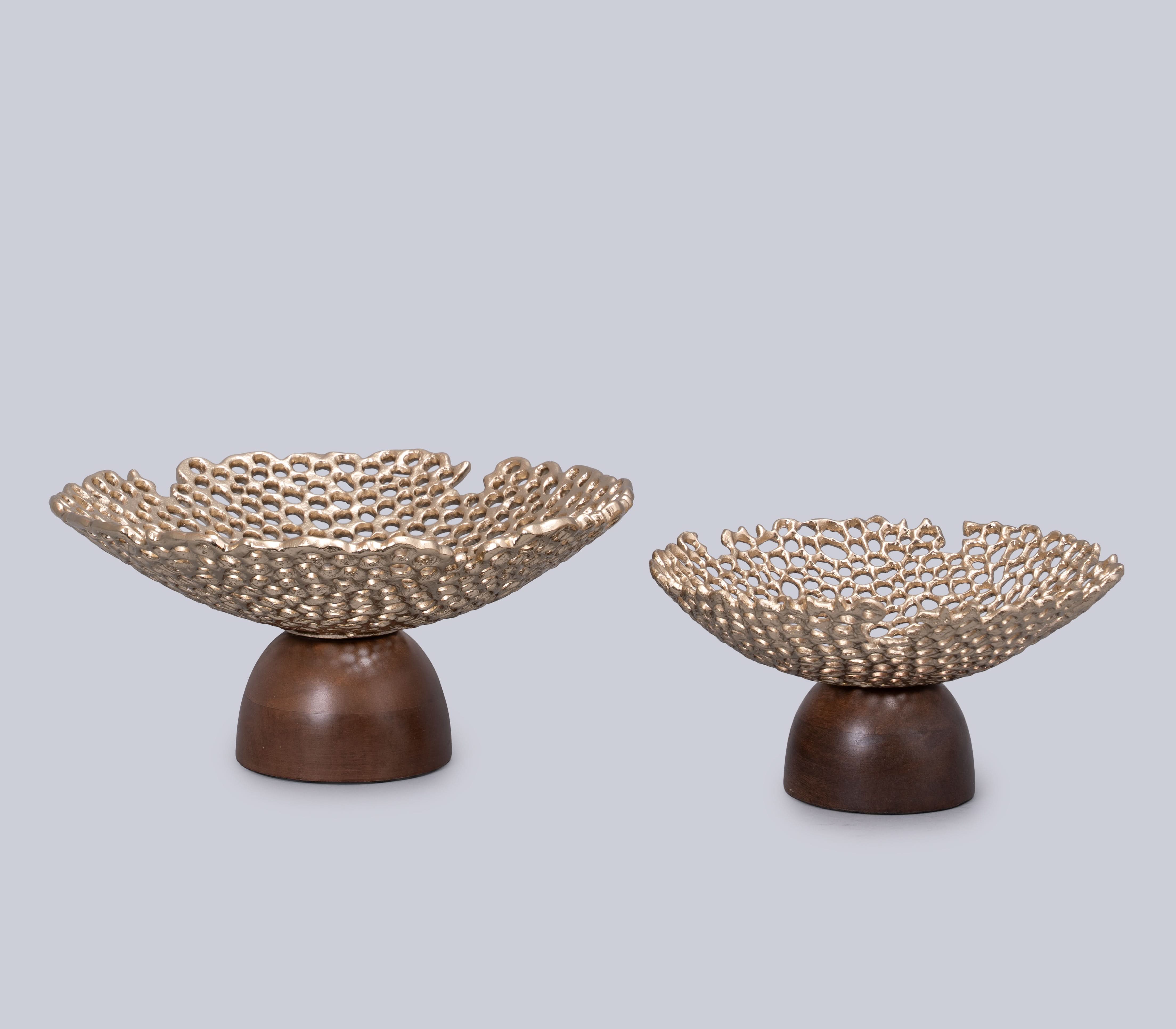 Bee Bobeche Footed Bowl