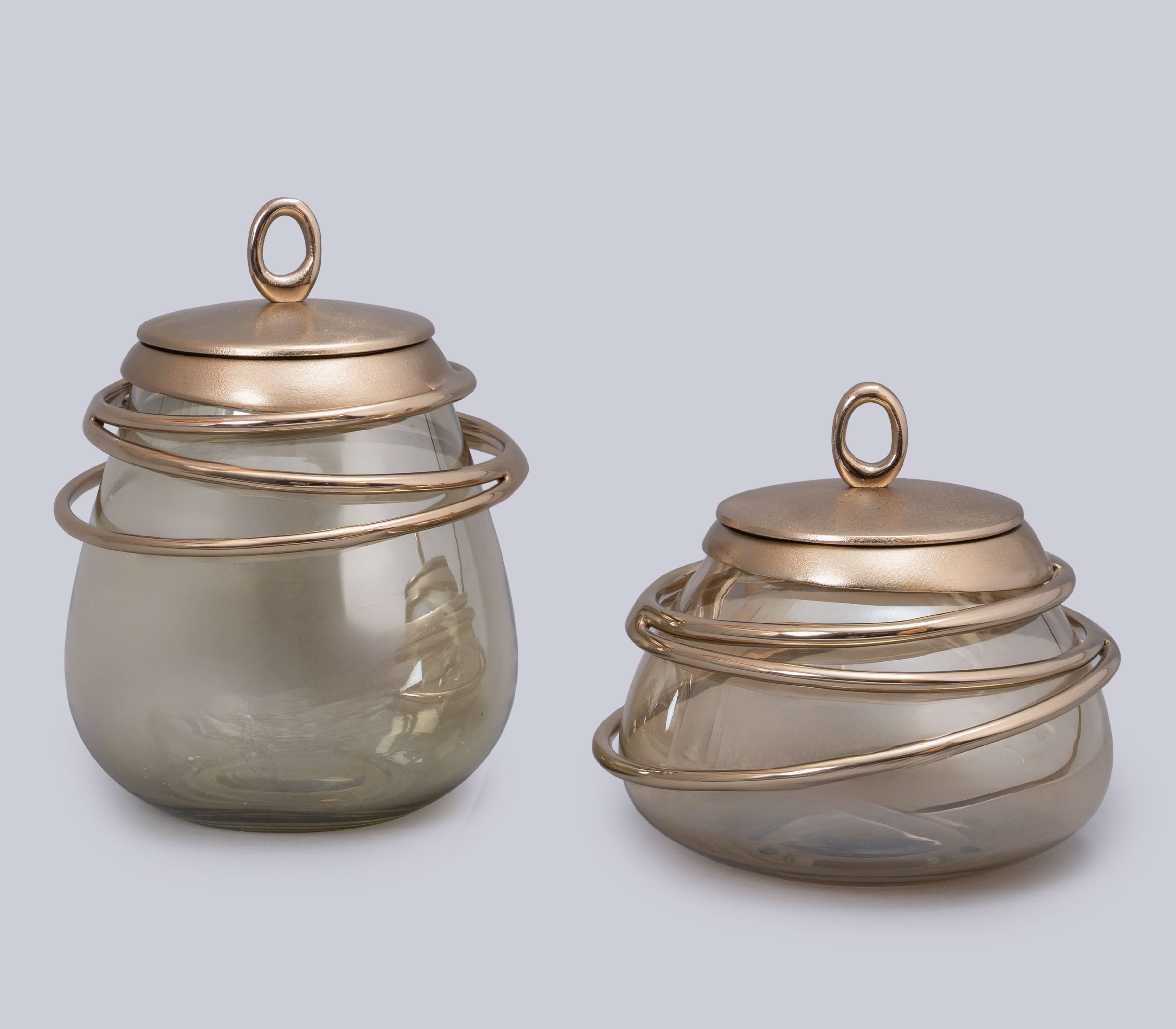 Resplendent Decorative Glass Jar