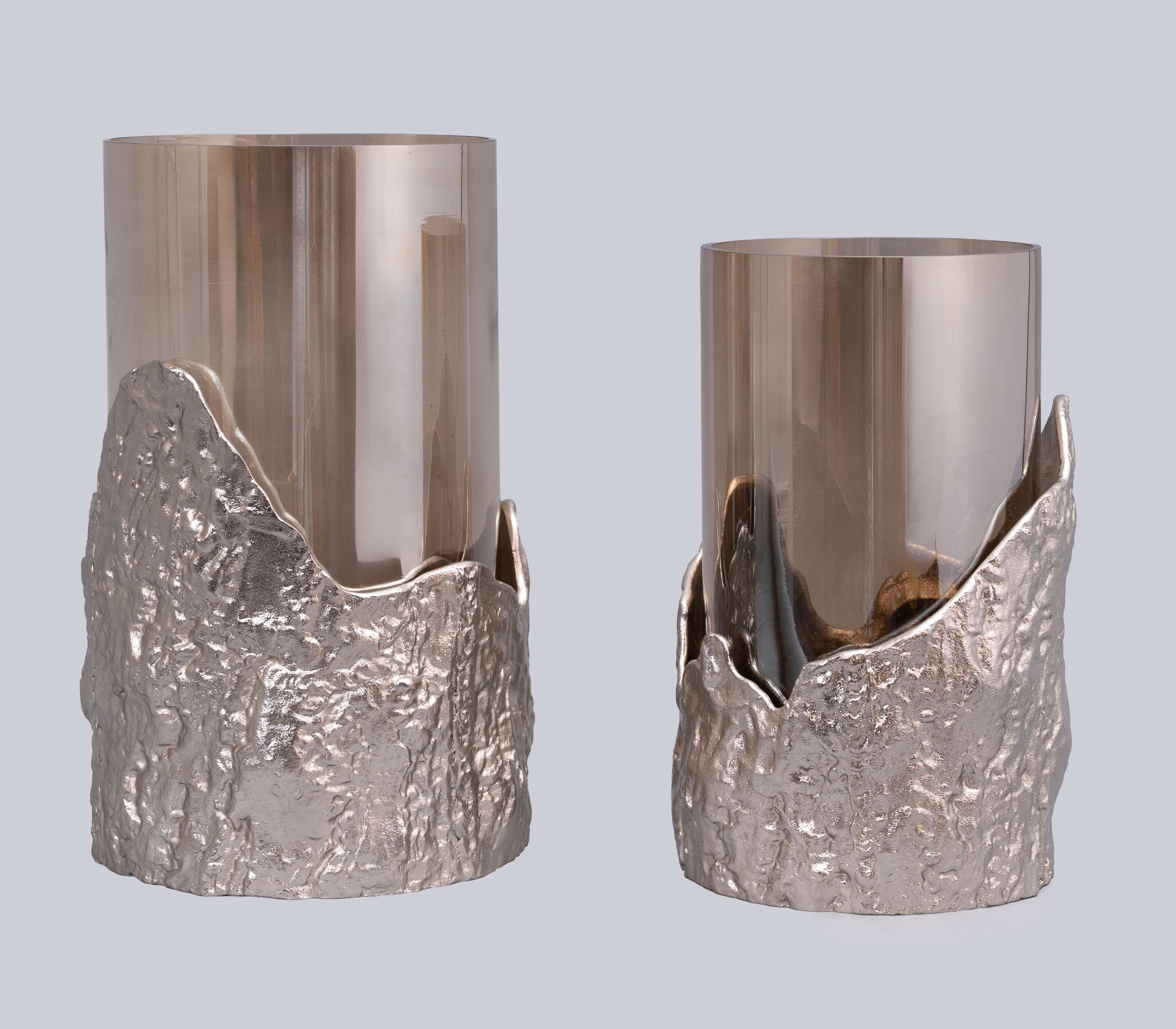 Birch Hurricane Candle Holder