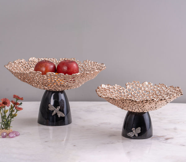Bee Bobeche Footed Bowl