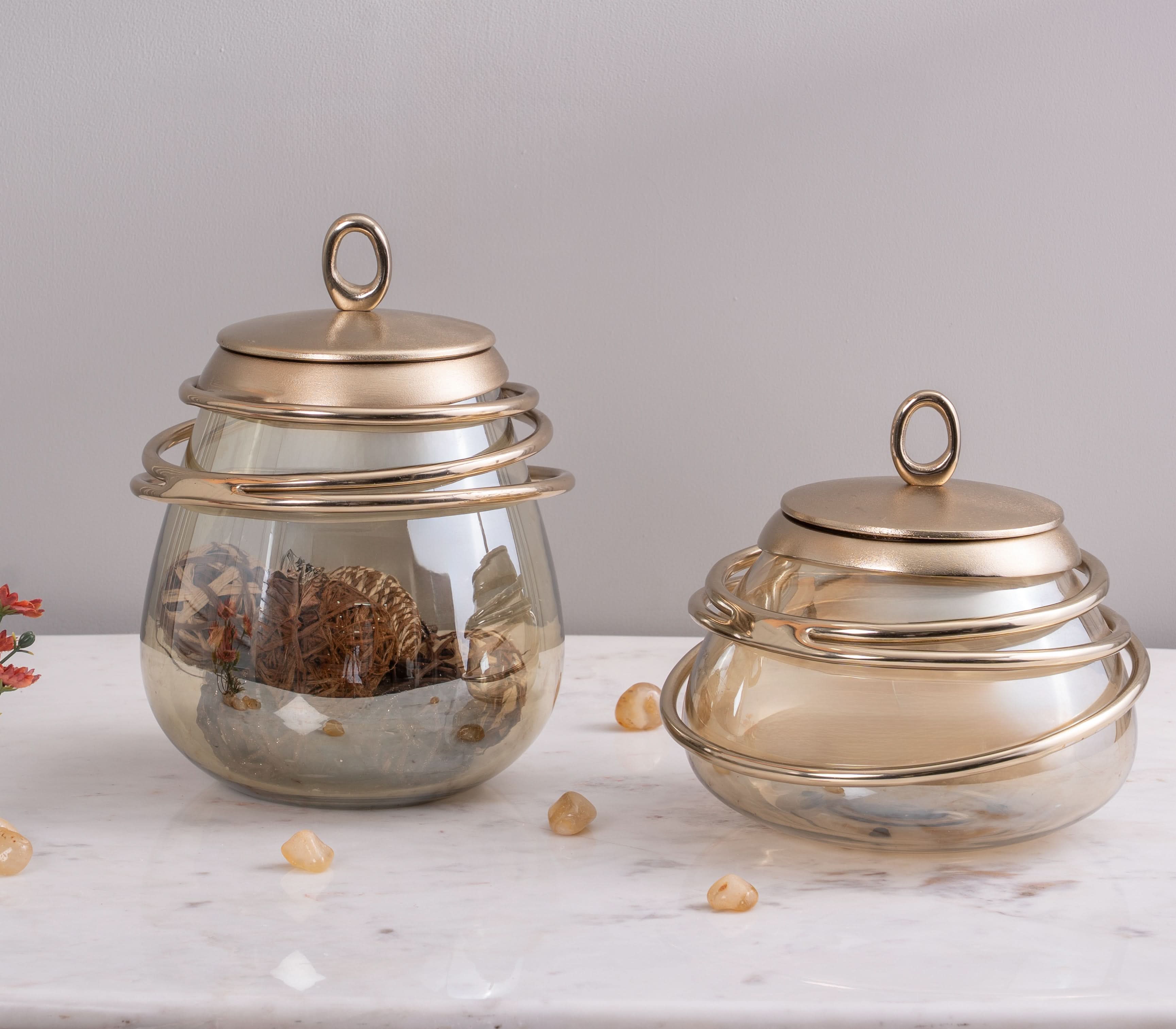 Resplendent Decorative Glass Jar