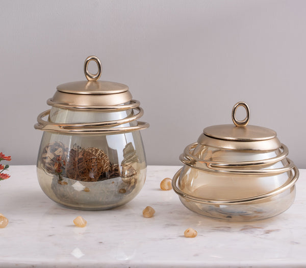 Resplendent Decorative Glass Jar