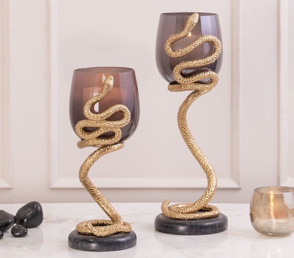Serpentine Candle Holders