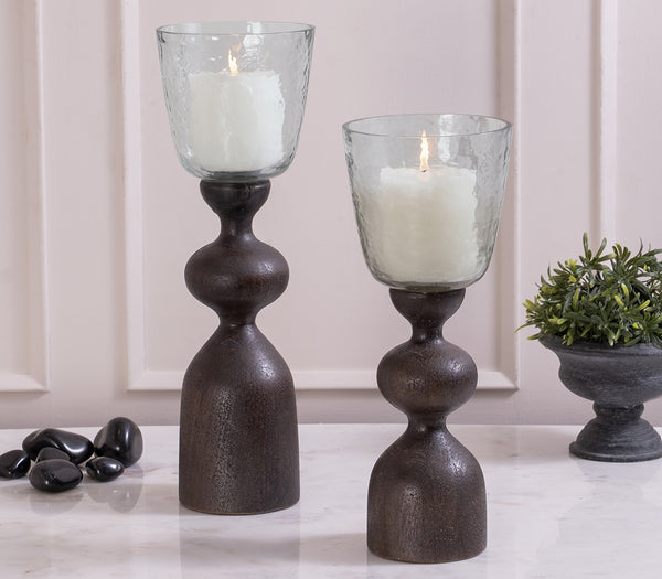 Lignum Candle Holders