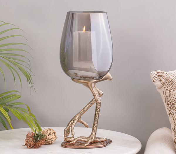 Helm of Heron Hurricane Candle Holder