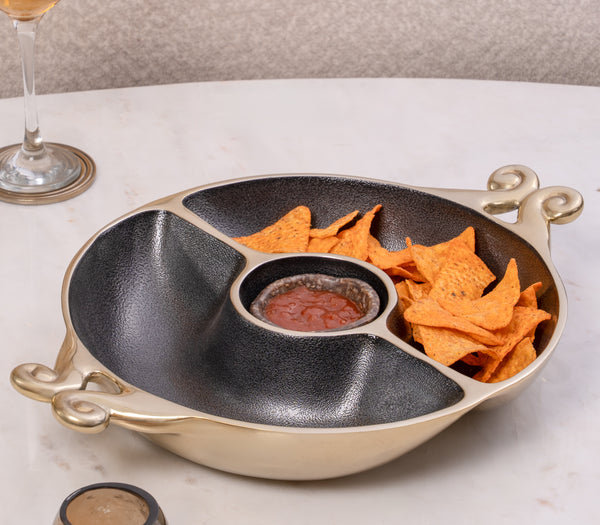 Swirl Chip & Dip Bowl