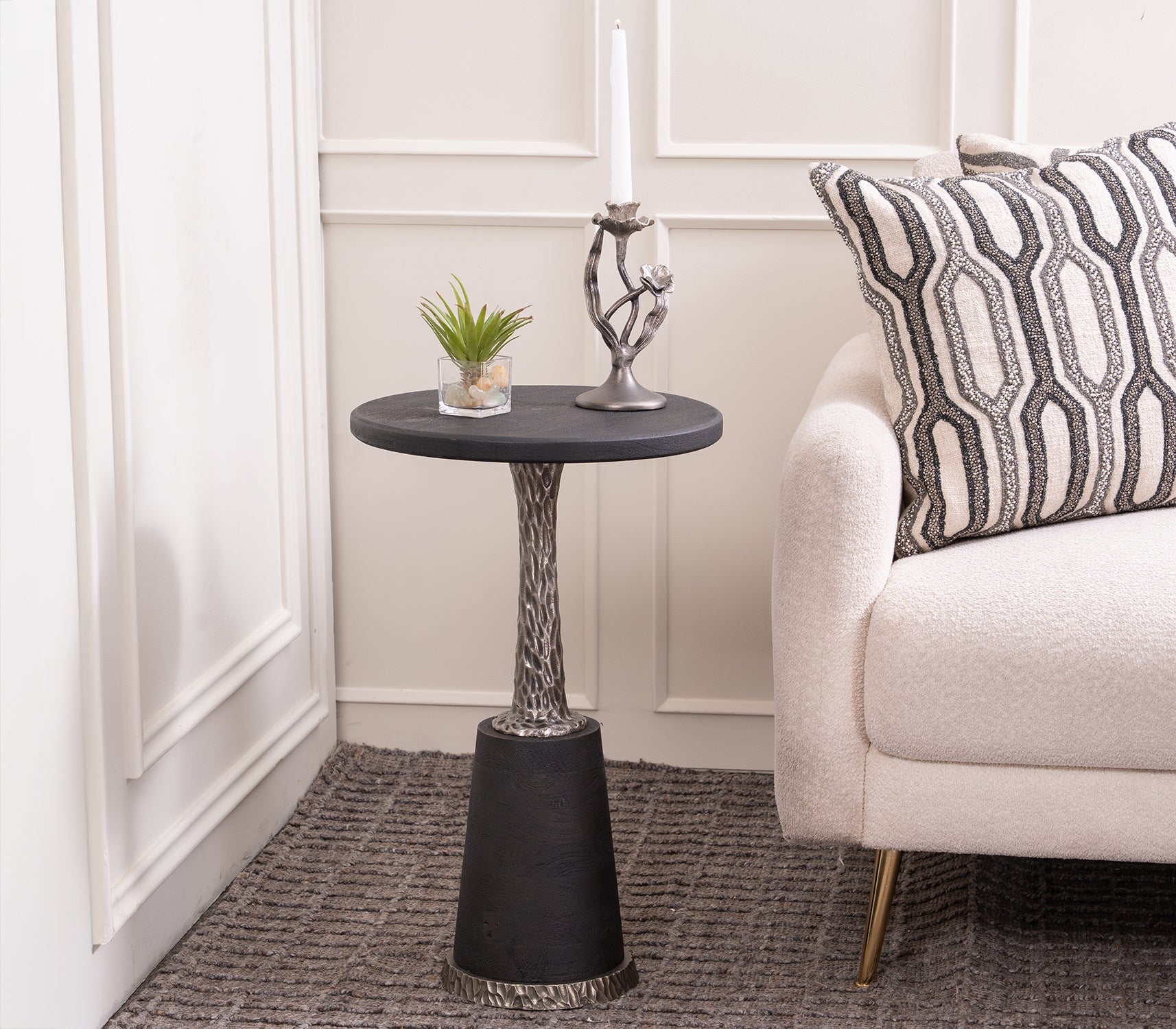 Ecliptical End Table