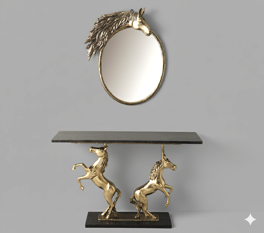 Majestic Stallion Console & Mirror