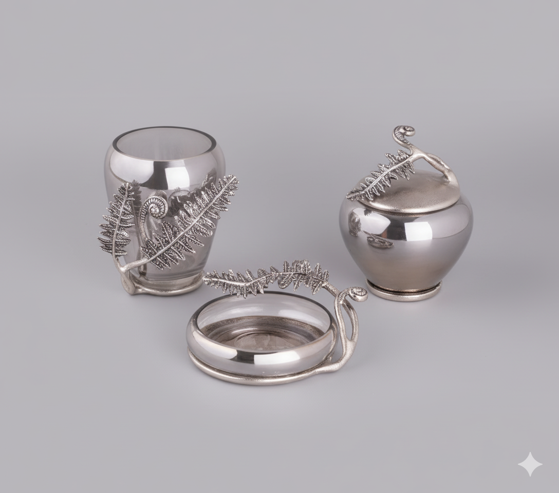 Silver Fern Bath Set