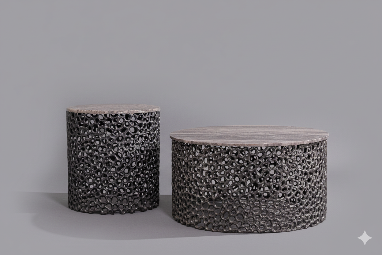 CRATER Coffee and End  Tables Set