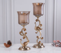Royale Plumage Candle Holders
