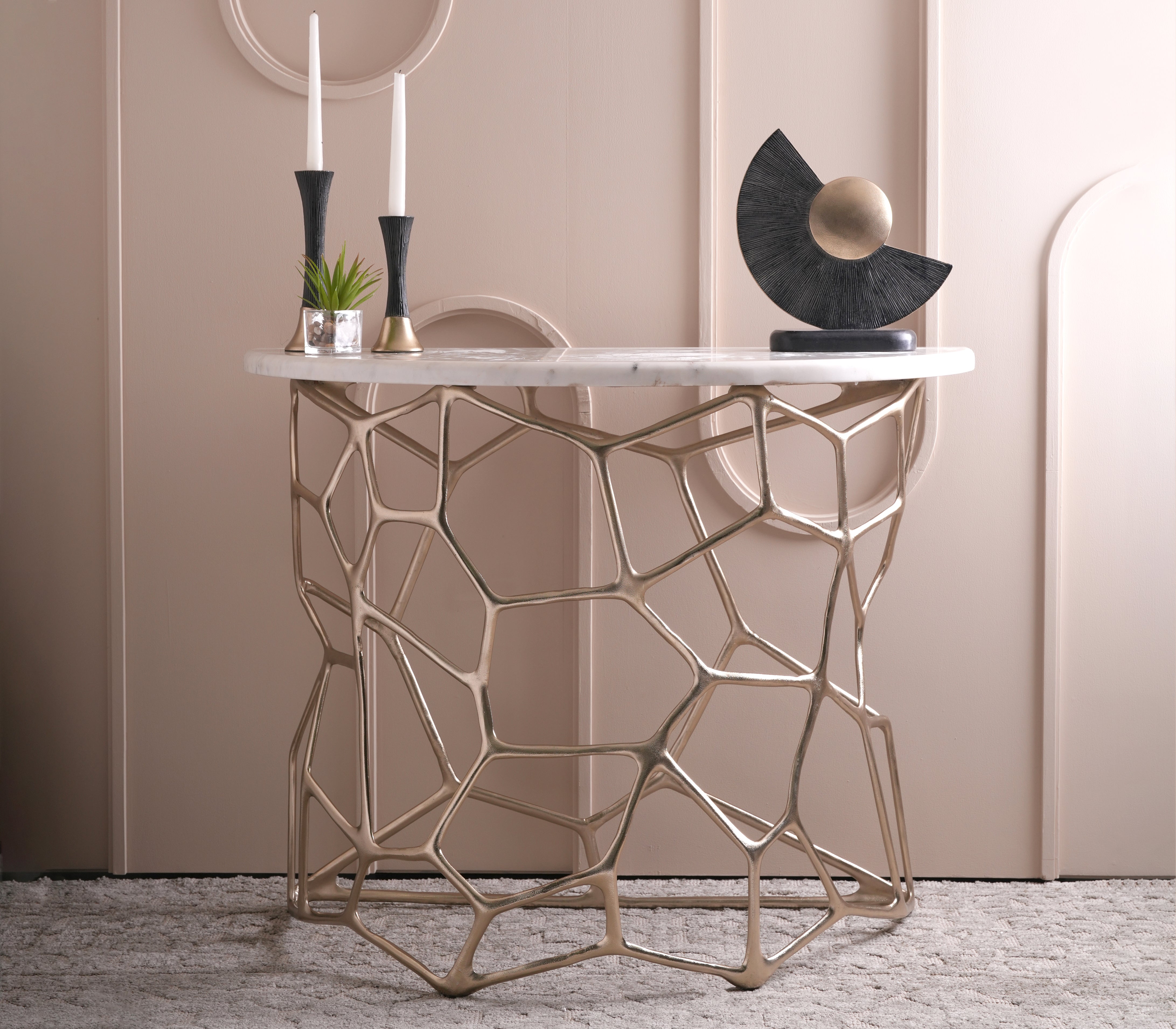 SACRED GEOMETRY CONSOLE TABLE