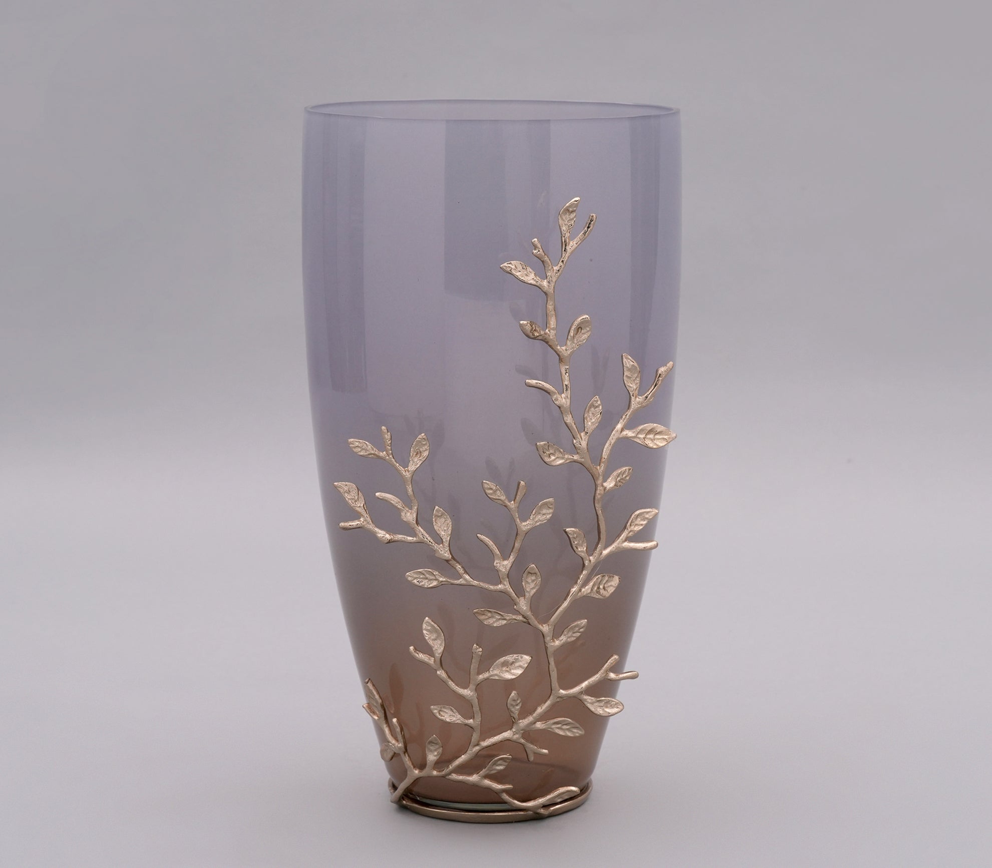 BRASS CORAL VASE